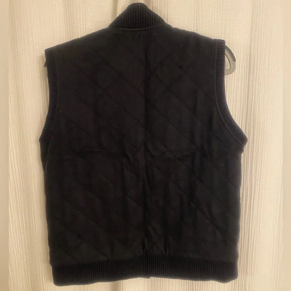 Loro Piana Dark Navy Blue Cashmere Quilted Vest - Picture 7 of 14